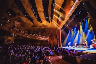 Faraj Suleiman performs at Arts Centre at NYU Abu Dhabi. Photo: Social Garage / NYU Abu Dhabi Arts Centre