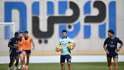 Arsenal train at the NAS sports complex in Dubai. Photo: X/Arsenal