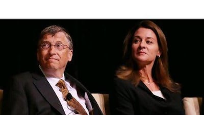 Bill Gates and his wife Melinda.
