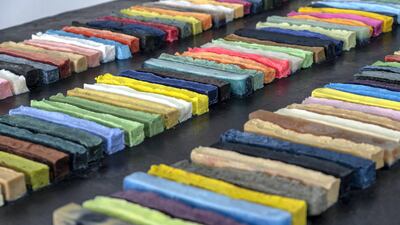 Tor Seidel has developed a practice using soap in his works. Courtesy Shahjahan Moidin