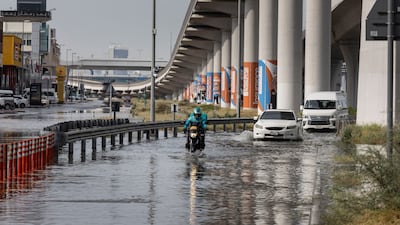 Rain in Dubai caused minor flooding along Sheikh Zayed Road
