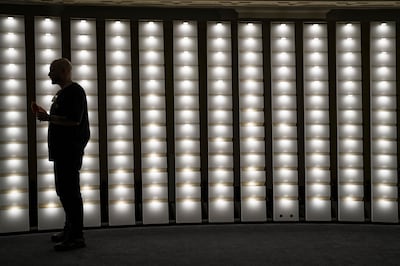 Carbon Wake, by US artist Breakfast, is a kinetic sculpture that showcases how cities are moving towards cleaner energy. Antonie Robertson / The National