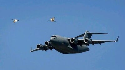 A Boeing C-17 transport aircraft. The UAE is set to become the world's third-largest operator of the aircraft.