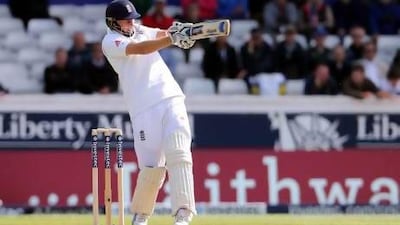 Joe Root struck 104 for England on the second day of the second Test against New Zealand.