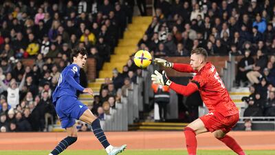 Joao Felix has a shot at goal. PA