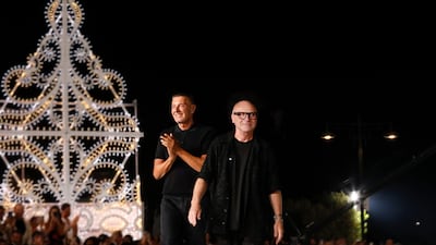 Domenico Dolce, right, and Stefano Gabbana said the collection was a study in authenticity