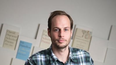 Former British army officer Harry Parker lost his legs during a night patrol near his Afghanistan camp. His debut novel Anatomy of a Soldier also tells of the conflict through the eyes of insurgents. Courtesy Gemma Day