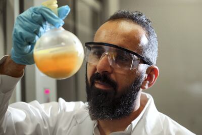 Ali Trabolsi, associate professor of chemistry at NYU Abu Dhabi, led research on treating cancer using microscopic nanoparticles. Chris Whiteoak / The National