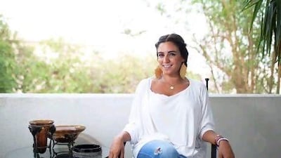 Eva Kammoun says she is addicted to tanning and is photographed in her Garhoud home in Dubai.