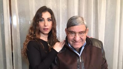 Hanan Moufid Fawzy with her father, Mufid Fawzy. @hananmoufidfawzy / Instagram