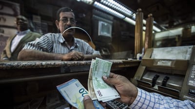 Egypt floated its currency on November 3 as part of economic reforms. Khaled Desouki / AFP