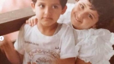 Sheikh Dr Sultan bin Muhammad Al Qasimi, Ruler of Sharjah, shares pictures of his late son Sheikh Khalid. Courtesy Twitter / Instagram