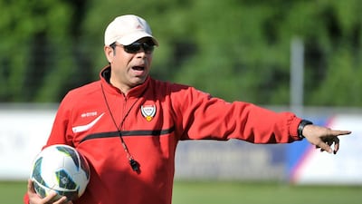 Mahdi Ali blamed his team’s defeat to Uzbekistan on Tuesday on the lack of support from UAE fans. Courtesy UAEFA