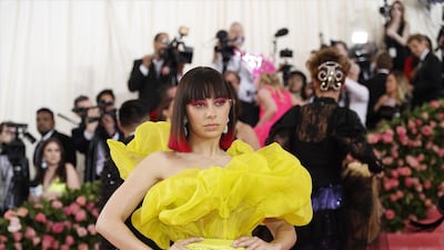Singer Charli XCX arrives at the 2019 Met Gala in New York on May 6. EPA