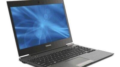 The Toshiba Portege Z835 is close to half a pound lighter than Apple's Macbook Air.Courtesy photo