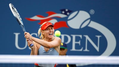 Maria Sharapova will face Simona Halep in the US Open first round, her first grand slam appearance since returning from a 15-month doping ban. Jason DeCrow / AP Photo