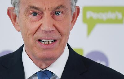 Former UK prime minister Tony Blair backed staying in the EU. EPA