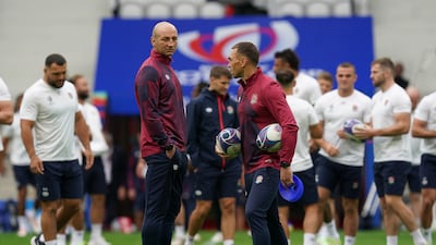England head coach Steve Borthwick, left, and defence coach Kevin Sinfield. PA