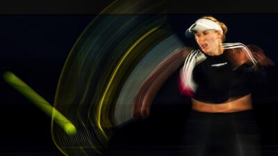 Caroline Wozniacki during an Australian Open practice session at Melbourne Park, on Thursday, January 16. EPA