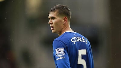 Everton's John Stones shown on Sunday during Everton's loss to Manchester City in the Premier League. Jason Cairnduff / Action Images / Reuters / August 23, 2015