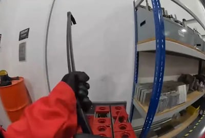 Palestine Action broke said that the facility was being used to supply Israeli weapons contractors. Photo: @Pal_action / X