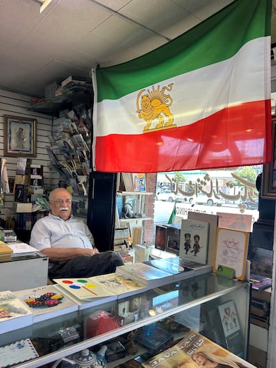 Qasem 'Sam' Beigzadeh opened his Perisan bookstore in Westwood 47 years ago. Jihan Abdalla / The National