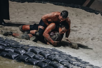 Mark 'Mugen' Striegl of Team Philippines, left, and Sunny Kerdkao Wechokittikorn of Team Thailand in a Death Match. Photo: Netflix