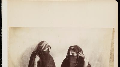 A photograph listed as "indigenous women", from the 1890s, bought by Pierre de Gigord in Istanbul almost a hundred years later. From the Gigord Collection at the Getty Research Institute. Courtesy Getty Research Institute