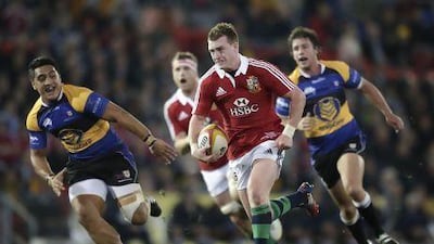 Stuart Hogg, centre, and his British & Irish Lions teammates were hardly tested by the combined New South Wales and Queensland Country XV.