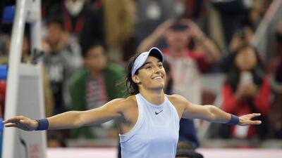 Caroline Garcia is in excellent form, having beat Simona Halep in straight sets to win the China Open title. Jason Lee / Reuters