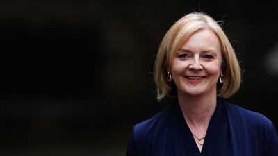 Liz Truss arrives in Downing Street, London, on Tuesday after meeting Queen Elizabeth II and accepting her invitation to become prime minister. PA