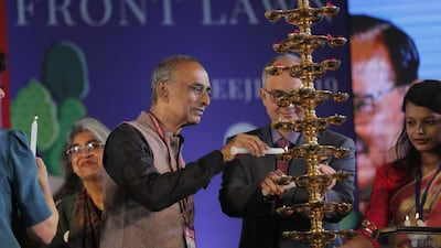 Keynote Address by Nobel laureate Sir Venki Ramakrishnan at Inaugural Session of Jaipur Literature Festival 2019. Courtesy Jaipur Literature Festival