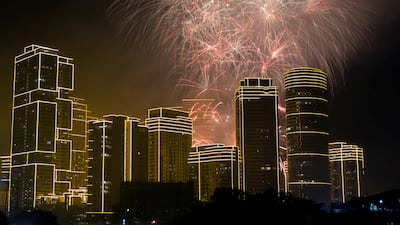 Fireworks over the Rockwell Centre in celebration of the new year in Makati, Metro Manila, Philippines. Reuters