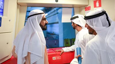Sheikh Mohammed and Sheikh Hamdan are accompanied by Sheikh Ahmed bin Saeed, president of Dubai Civil Aviation Authority and chief executive and chairman of the Emirates Group, as they visit the airport. Wam
