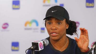 Defending women's champion Serena Williams speaks on Wednesday ahead of the WTA Miami Open. Erik S Lesser / EPA / March 25, 2015