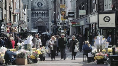 Activity just off Dublin's Grafton Street
