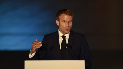 French President Emmanuel Macron. AFP
