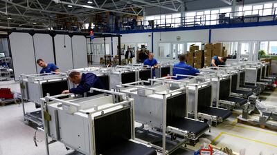 Employees work in Minsk, Belarus. Staff recruiter Ranstad has gained off the back of a recovery in Europe. Reuters/Vasily Fedosenko