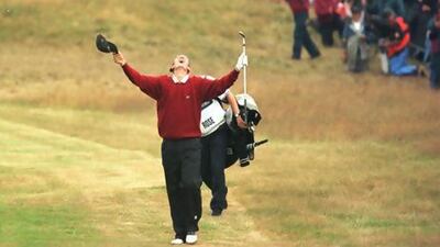 As an amateur, a young Justin Rose announced his talent by sinking a massive 50 approach shot on the 18th hole of the 1998 British Open at the Royal Birkdale and turned professional the next day. Paul Vicente / AFP