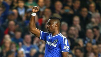 Centre forward: Samuel Eto'o, Chelsea. Showed the benefits of his considerable experience with a display of nous against Tottenham. Scored and then celebrated brilliantly. Eddie Keogh / Reuters