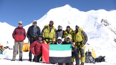 The team successfully reached the top of Mount Himlung Himal in Nepal. Wam