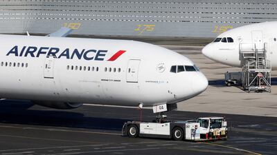 An Air France Boeing 777-300 – the same model as the plane investigated – on the tarmac at Paris Charles de Gaulle airport. Reuters