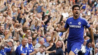 Diego Costa, the Chelsea striker, scored his second Premier League goal. Ian Kington / AFP