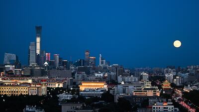 The supermoon over Beijing, China. EPA