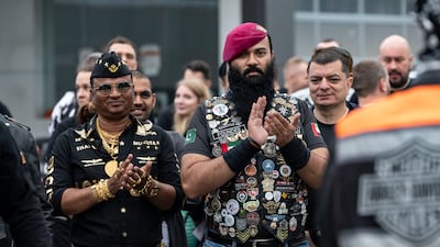 More than 300 motorcyclists took part