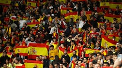 Spain fans at RCDE Stadium during the friendly against Egypt on March 31, 2026 in Barcelona, Spain. Getty Images