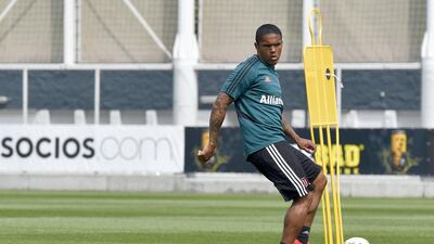 Juventus's Douglas Costa during a training session at JTC in Turin, Italy. Getty