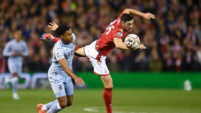 Scott McKenna – 7. Willing to put his body on the line for the team and showed persistence to deal with Watkins. Did brilliantly to cut out Ramsey’s pass to Watkins then made a strong tackle on the striker when he attempted to break through. Getty