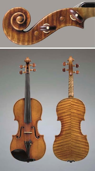 A Stradivarius violin he sold at auction for $2.7 million. Courtesy Christie's