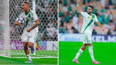 Left: Al Ahli midfielder Enzo Millot scored twice in Al Ahli’s comeback win over Nasaf. Right: Riyad Mahrez was also on target in Al Ahli’s AFC Champions League Elite opener. Photo: Al Ahli FC